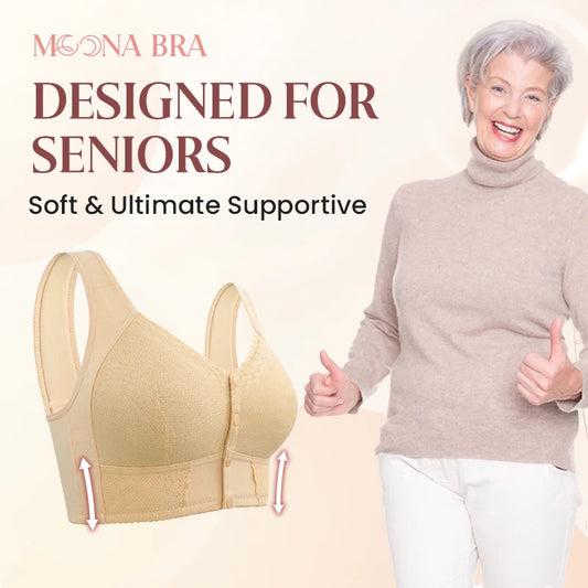 Front Closure Breathable Bra for Seniors